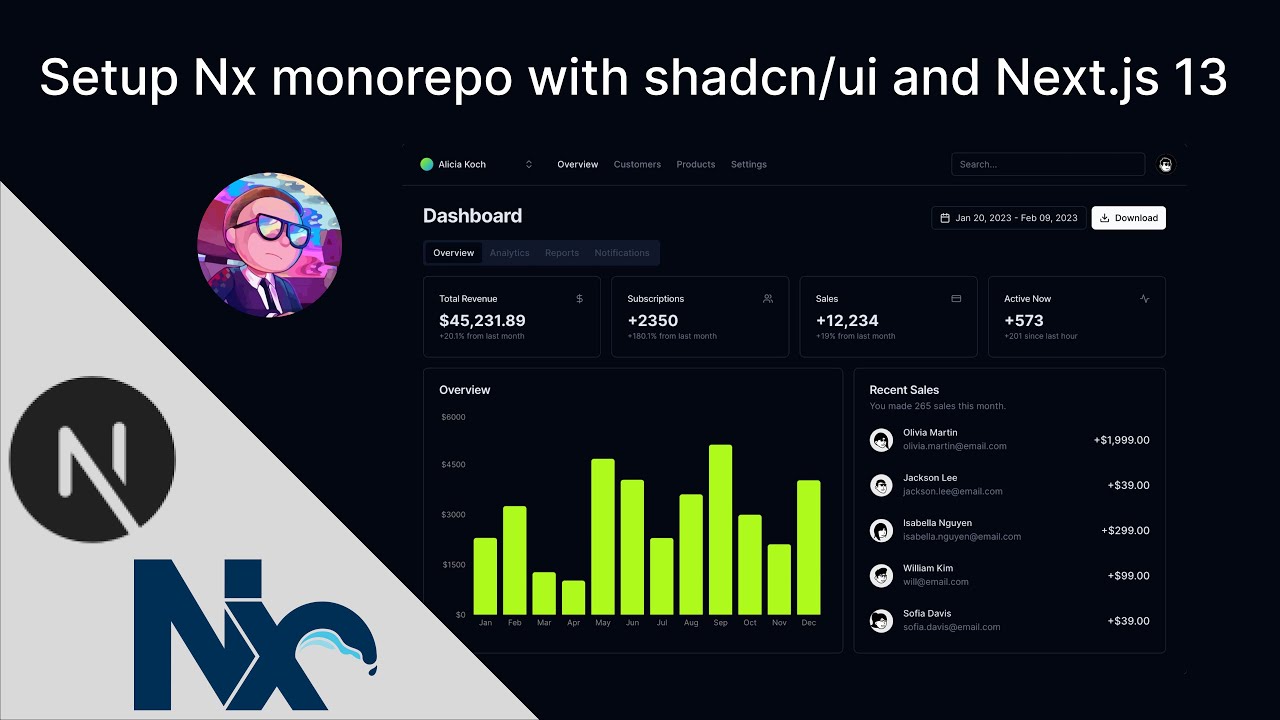 Setup Nx monorepo | shadncn ui | Next.js 13