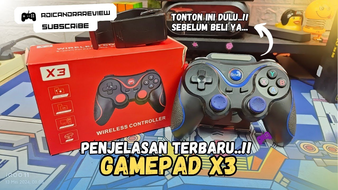 Penjelasan Lengkap Terbaru Cara Pakai Gamepad X3 | Tonton Dulu Sebelum Beli..!!