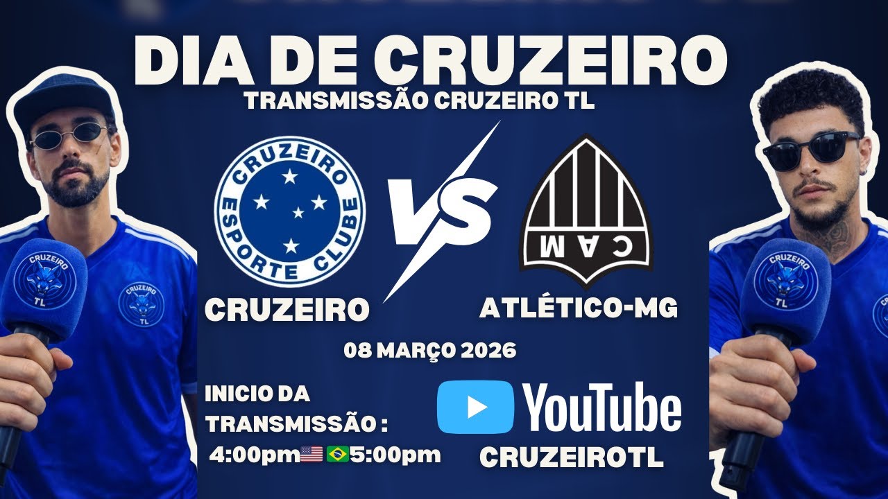 🔴 Assista ao vivo agora: Dia de Jogo Cruzeiro TL | Cruzeiro x Atlético-MG | Final do Mineiro 2026