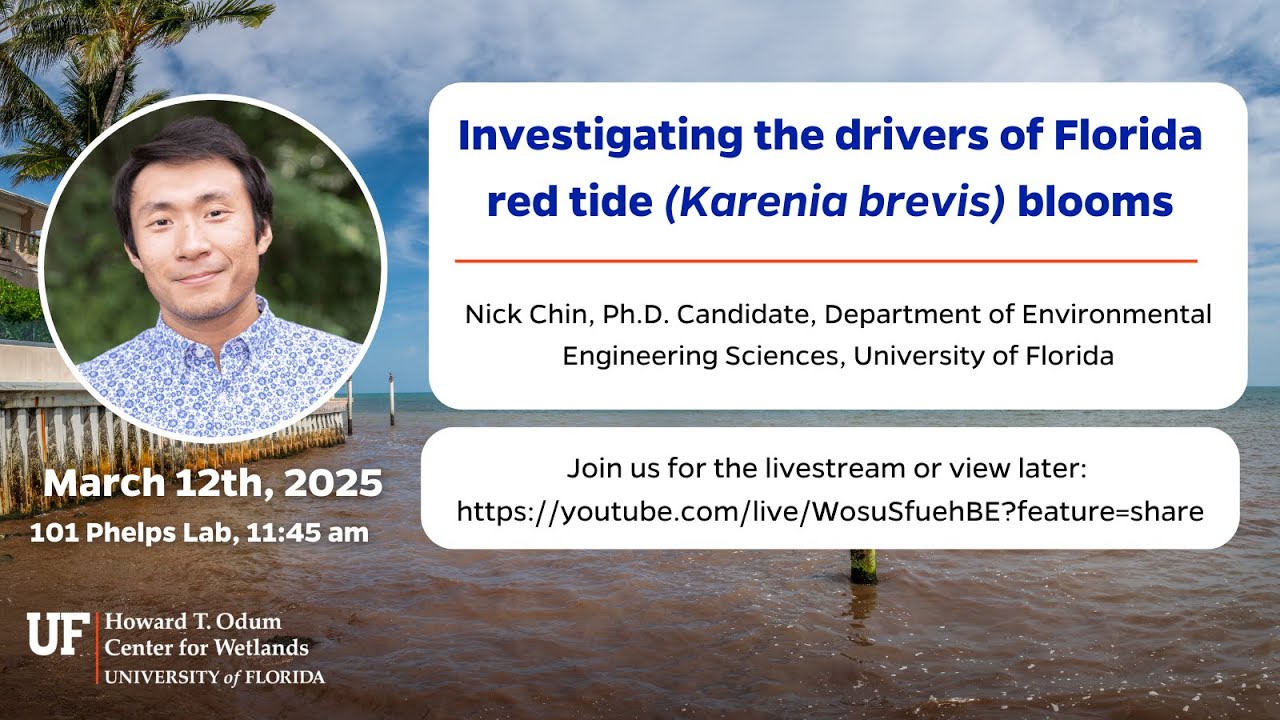 W3 Seminar: Investigating the drivers of Florida red tide (Karenia brevis) blooms