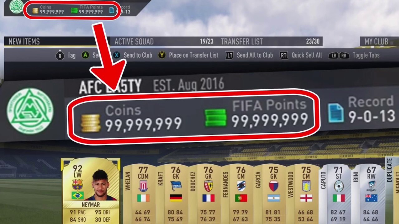 Fifa 17 Coin Glitch (10 Million)