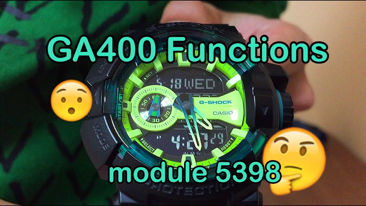 Функции CASIO G-Shock GA-400LY | Учебное пособие по вращающейся модели MODULE 5398