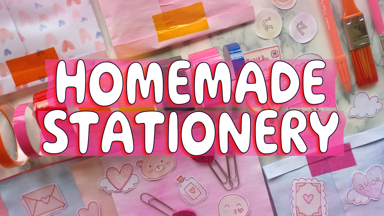 DIY STATIONERY IDEAS (13) 🌜EASY VALENTINE’S CRAFTS TO MAKE AT HOME 🦋 HOMEMADE JOURNAL SET