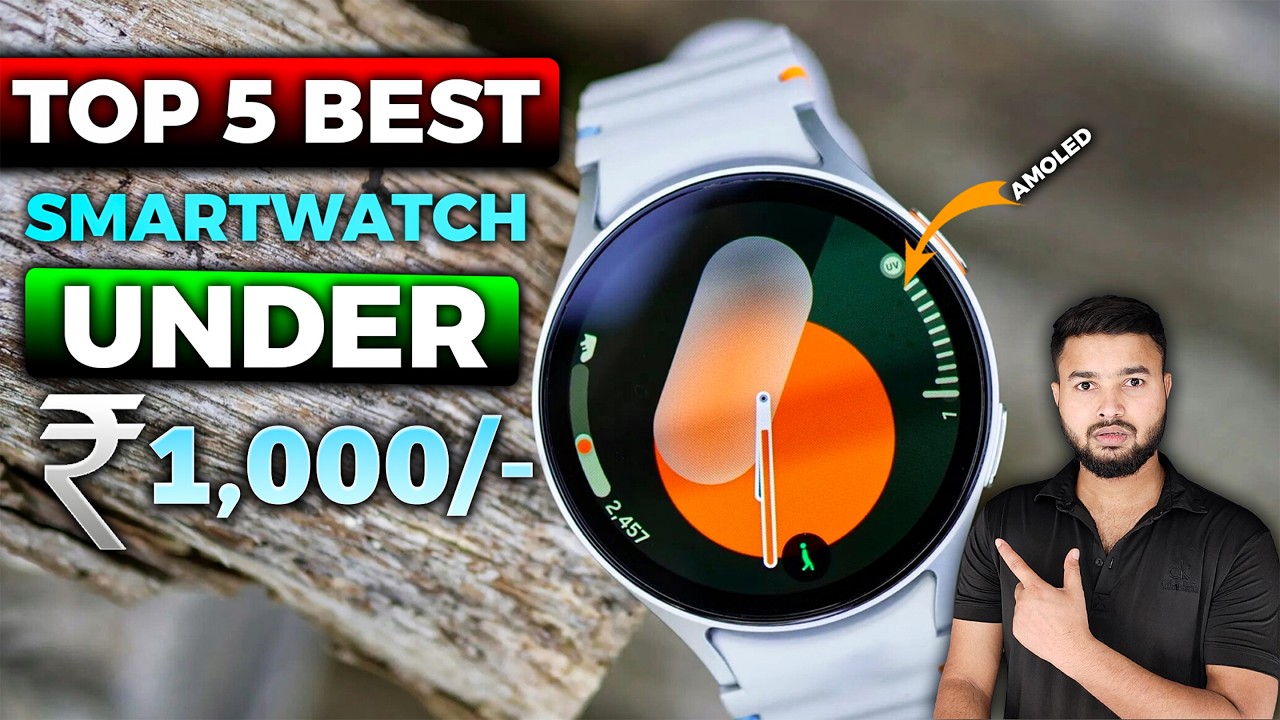 TOP 5 ⚡Best Smartwatch Under ₹1000 in India