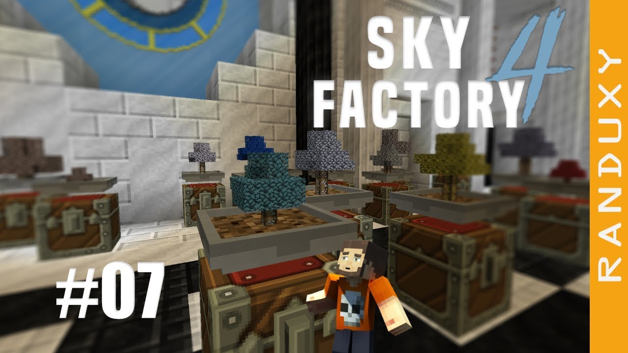 SkyFactory 4 - Ep.07 - Finishing up resource tree achievements.