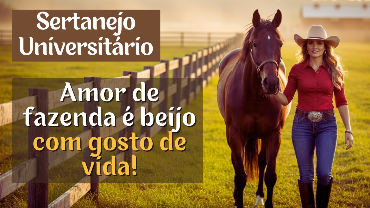 SERTANEJO UNIVERSITÁRIO | Amor De Fazenda é Beijo Com Gosto de Vida