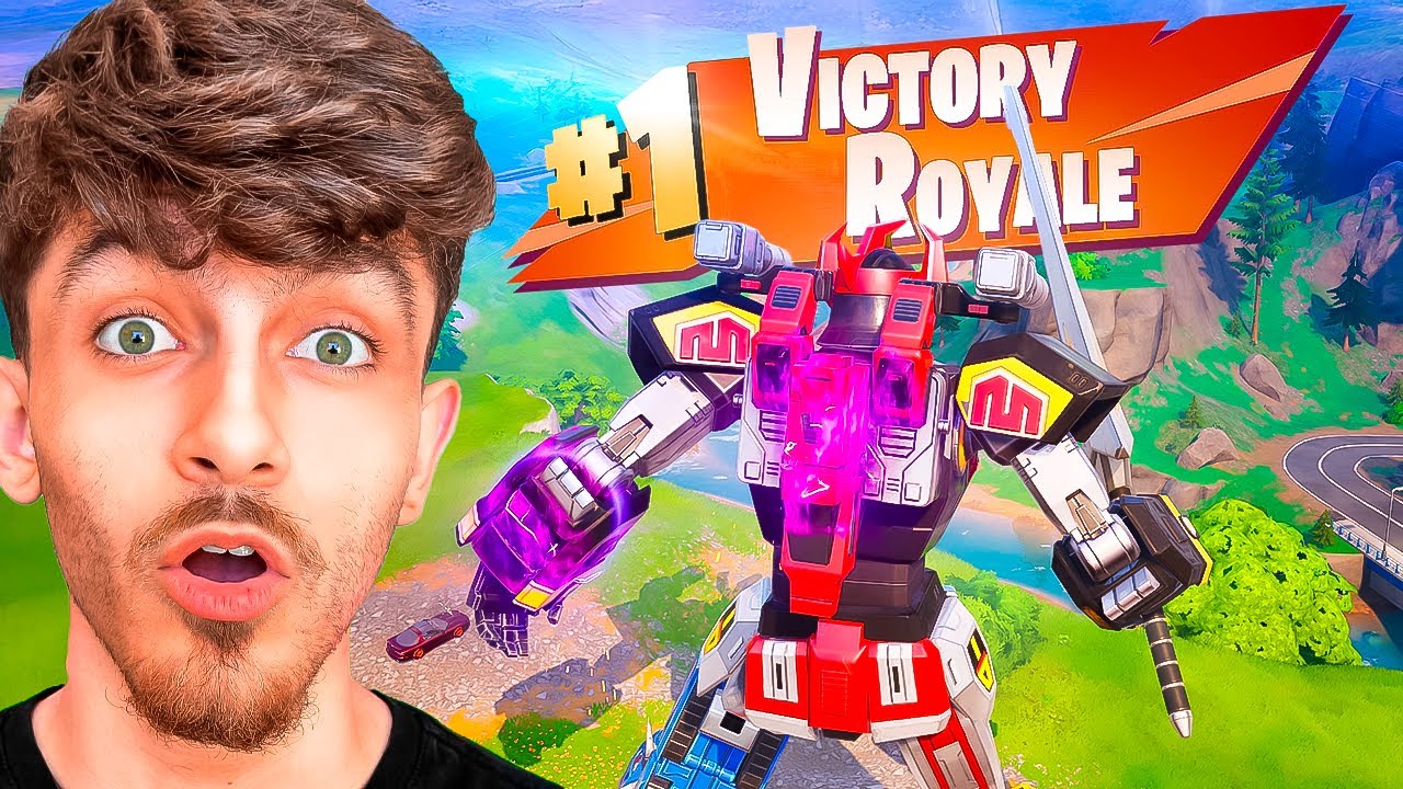 VIREI O MEGAZORD NO FORTNITE!