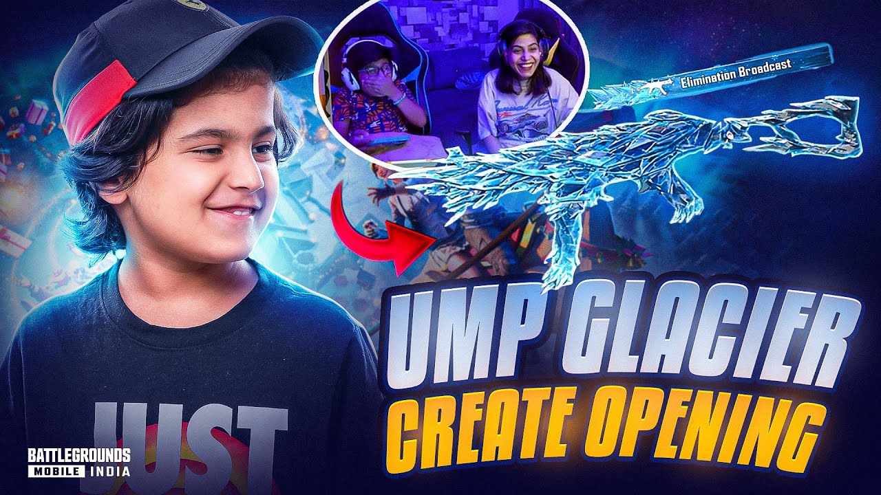 UMP  GLACIER 🥶 Luckiest Crate Opening 😱🔥 | BGMI Highlights