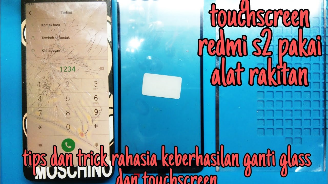 ganti touchscreen redmi s2 pakai alat rakitan kere hore