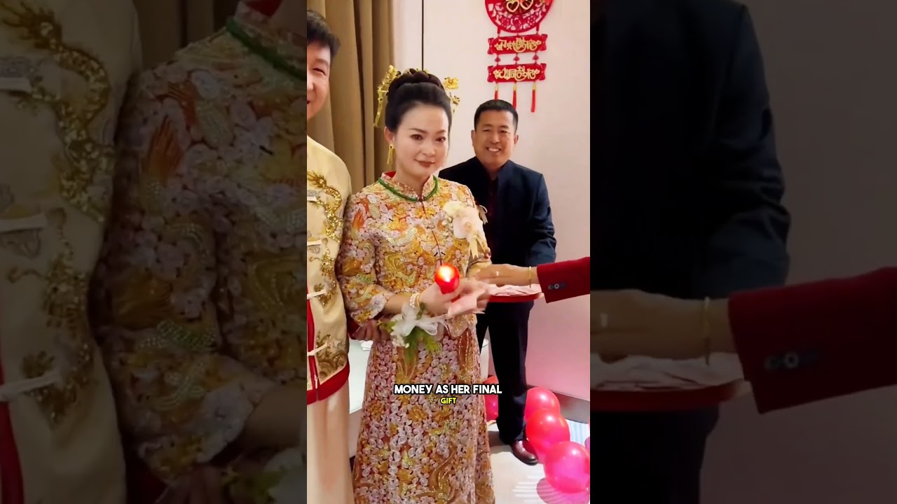 Traditional Chinese Wedding Method Bride Collects Money