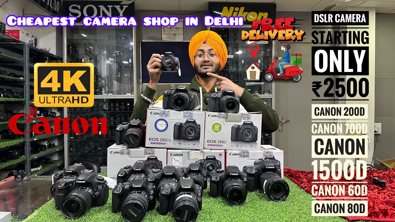 Dslr camera ₹2500/-|| cheapest camera shop in delhi || rude rider official 