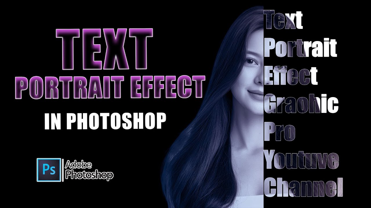Text Portrait Effect  Photoshop 2026 Tutorial