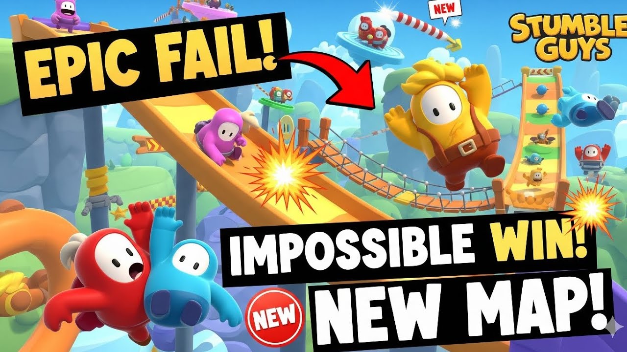 Stumble Guys Workshop EASY to HARDEST Map Speedrun 🐱 