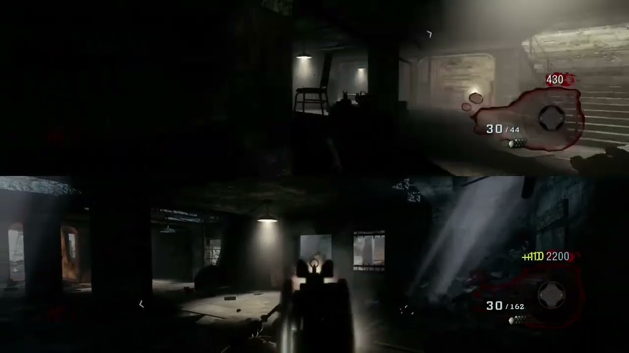 Nacht Der Untoten BO1 My Personal Record Split Screen