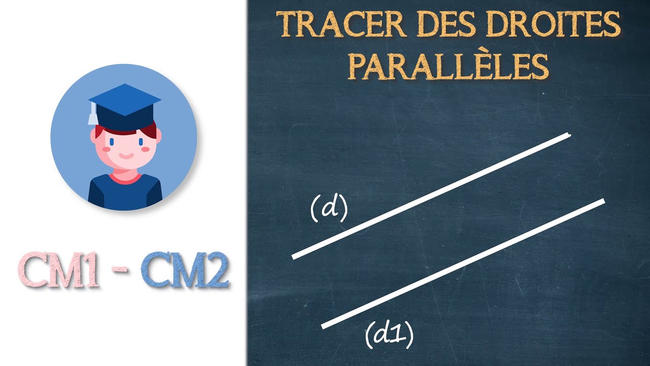 Comment tracer des droites parall&egrave;les ? - CM1 CM2 - Petits Savants