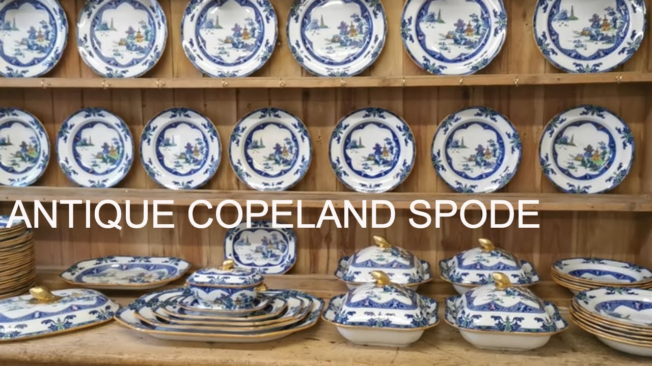 Antique Copeland spode Landscape China Dinner Service