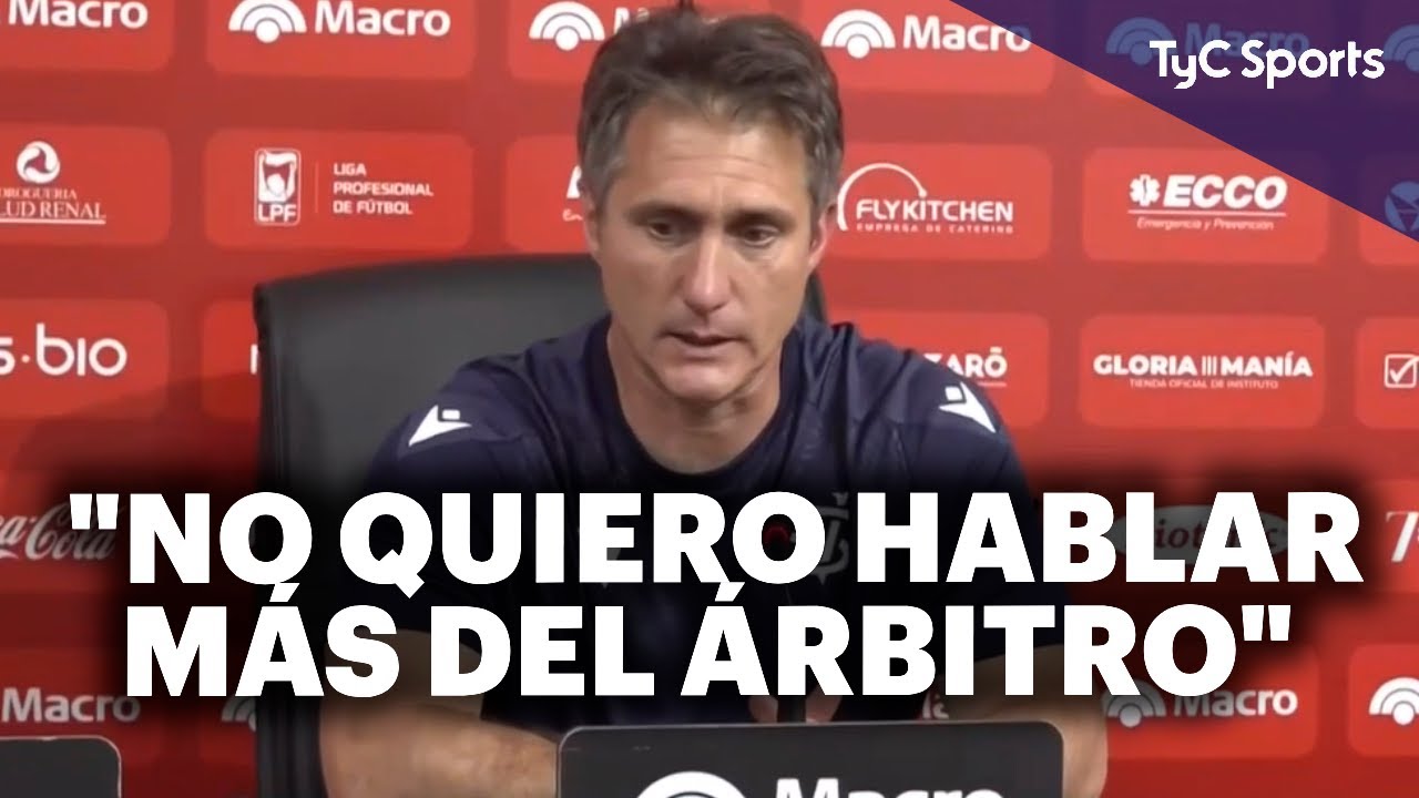 EXPLOSIVA CONFERENCIA de BARROS SCHELOTTO contra el arbitraje 🔥 