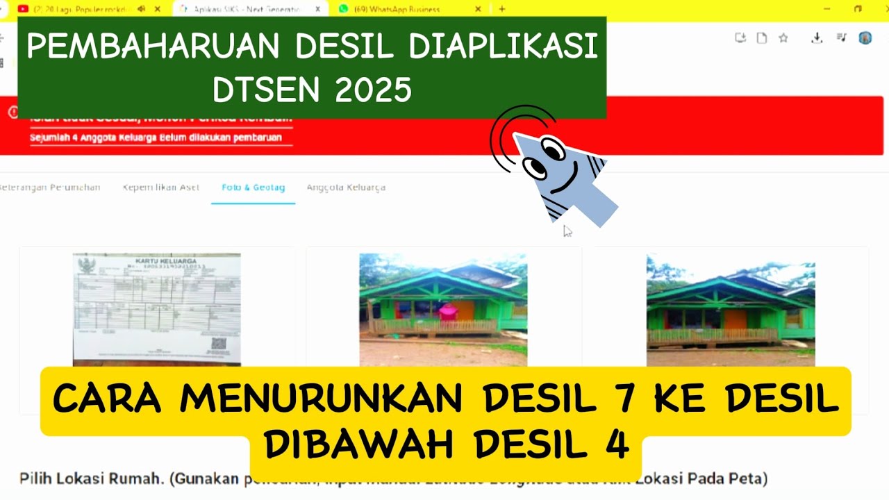PENGAJUAN MENURUNKAN DESIL😇CARA MENGAJUKAN PEMBAHARUAN DESIL DIAPLIKASI DTSEN‼️