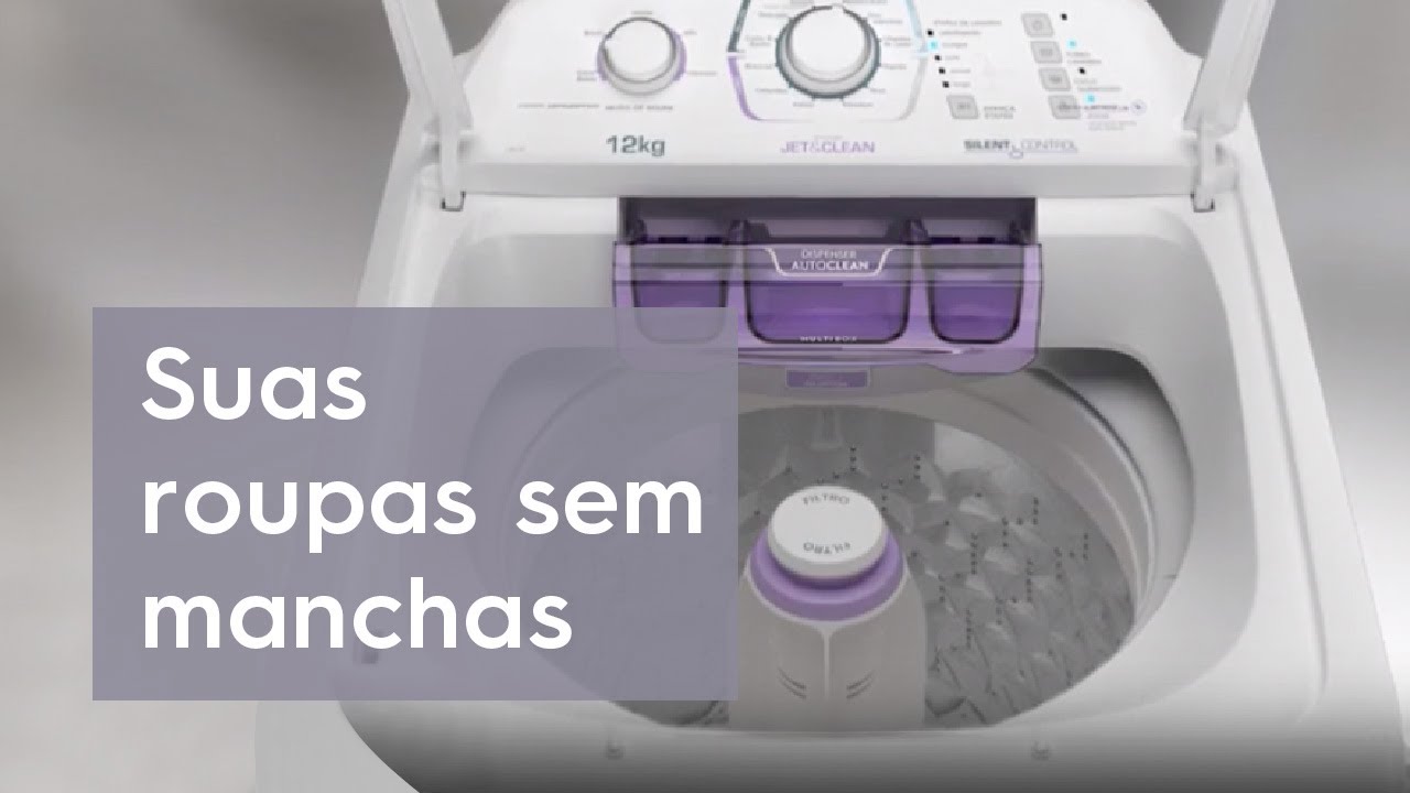 Roupas sem manchas de amaciante com a Lavadora Compacta Electrolux