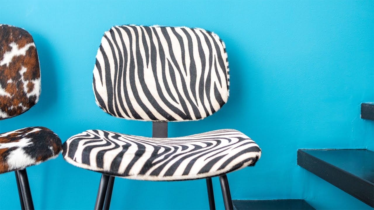 Chaise En Peau De Vache Z&egrave;bre 