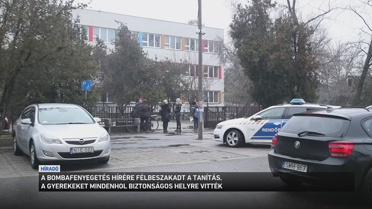 A bombafenyegetés hírére minden érintett iskolában félbeszakadt a tanítás