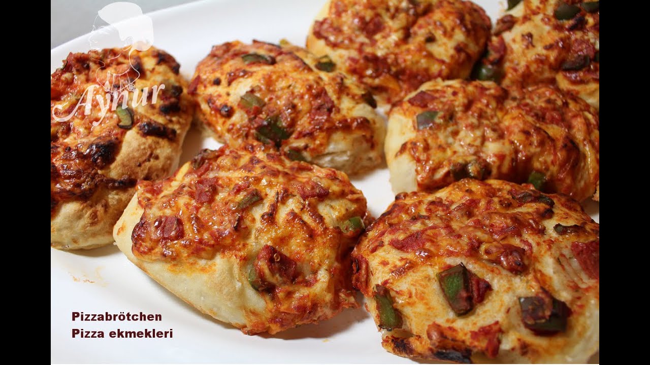 Pizzabrötchen- Pizza ekmekleri