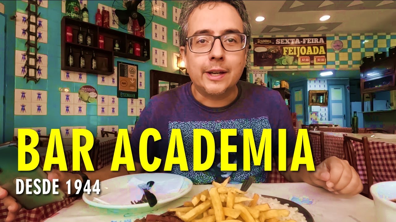 Bar Academia tradicional desde 1944 no centro do Rio de Janeiro
