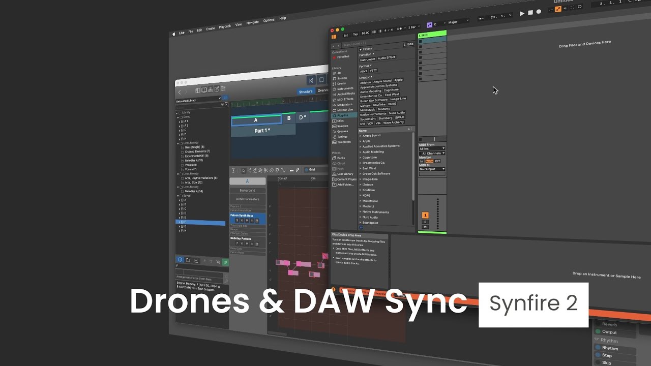 Drones & DAW Synchronization