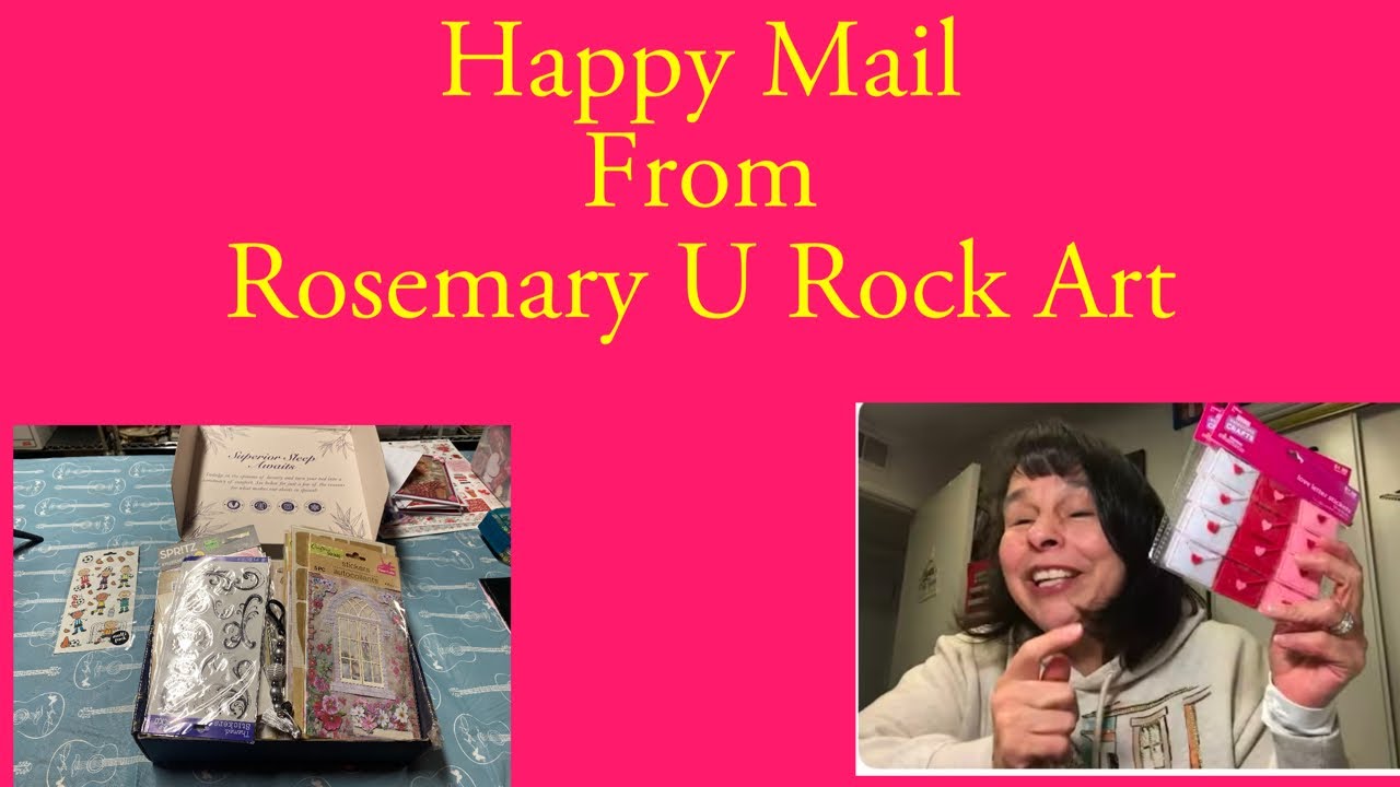 Happy mail from Rosemary U Rock Art 