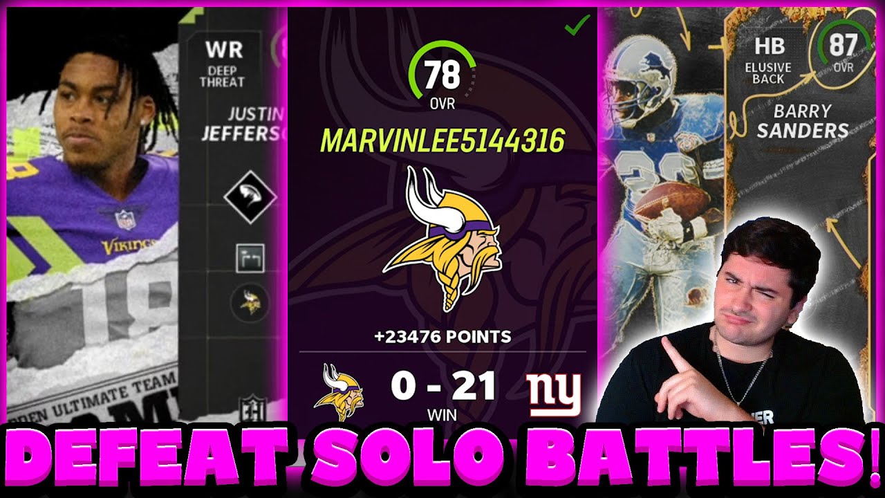 HOW TO BEAT SOLO BATTLES ON LEGEND DIFFICULTY IN MUT 23! MADDEN 23 ULTIMATE TEAM!