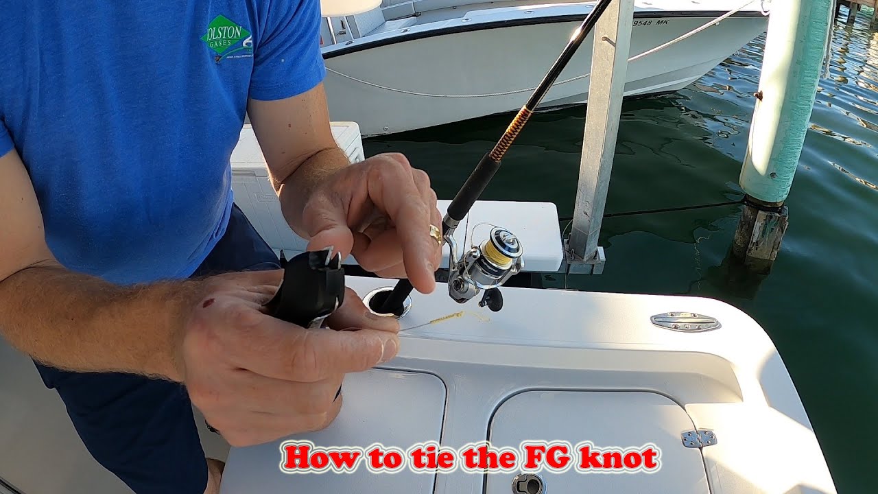 How to tie the FG knot on a boat with half hitch finish + rizzuto finish!