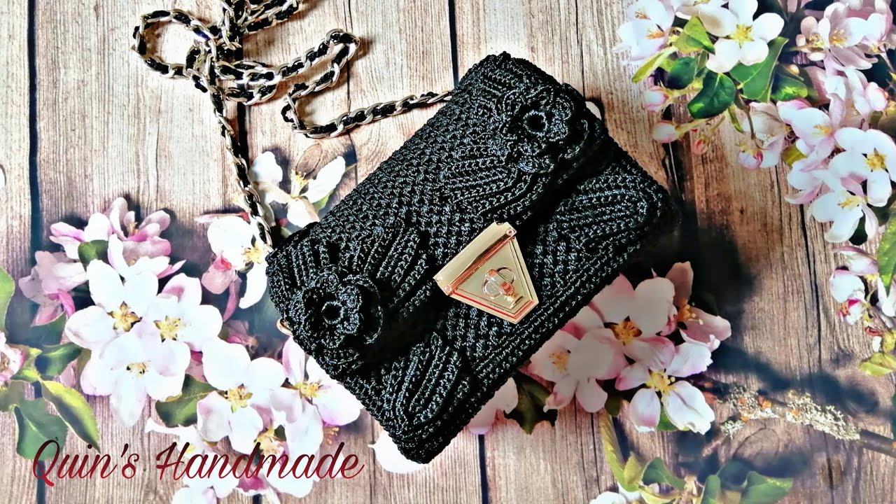 How to crochet DG Bag part 1/2| Hướng dẫn móc túi DG phần 1/2 | Quin's Handmade