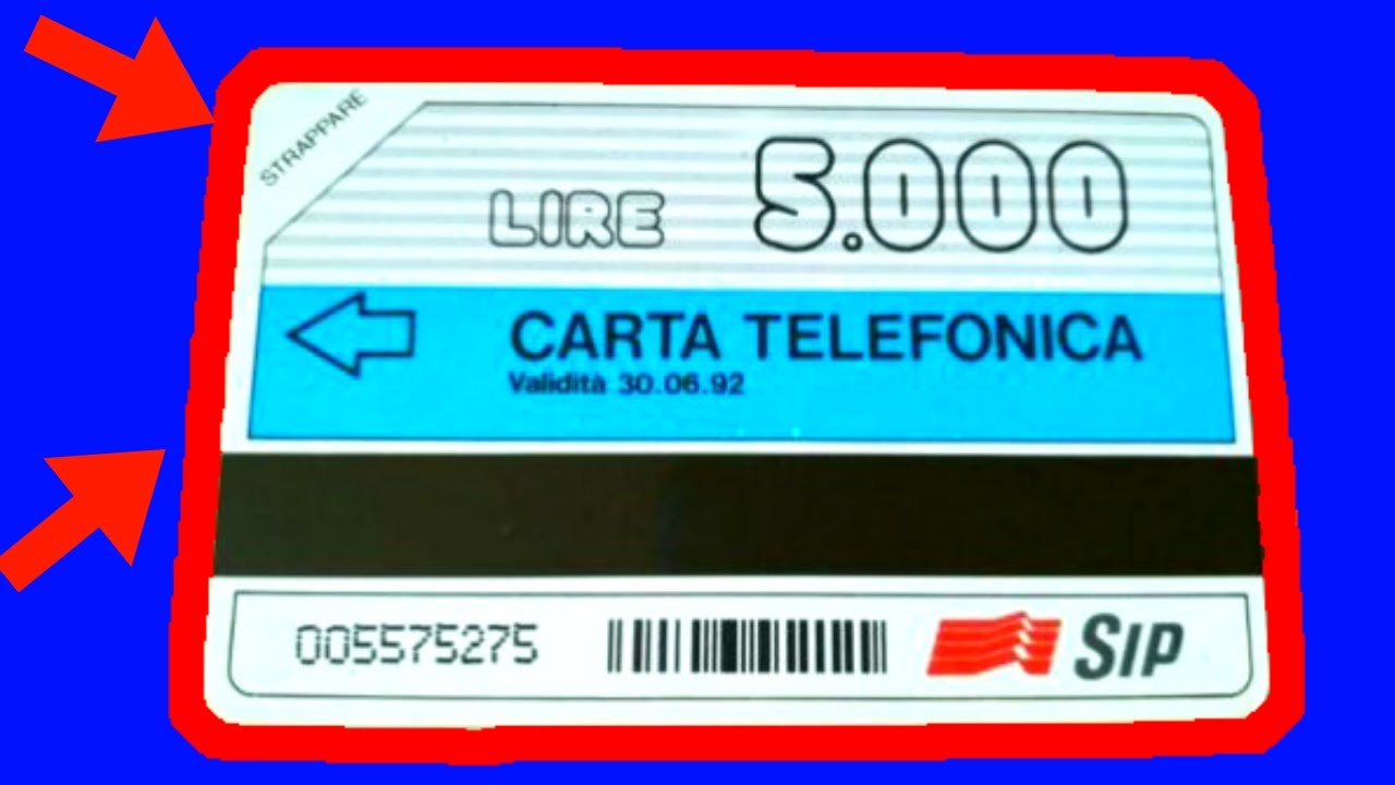 SCHEDE TELEFONICHE più RARE di VALORE - curiosità