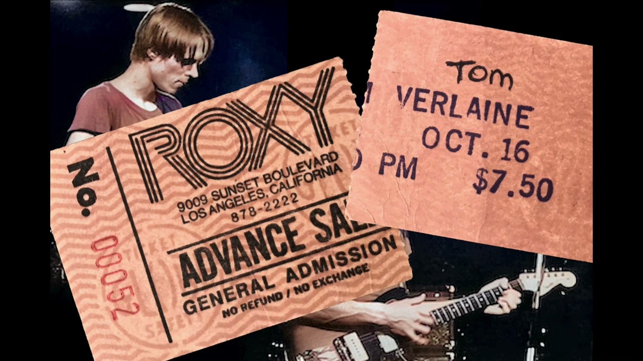 Tom Verlaine, Breaking In My Heart, Live at The Roxy, Los Angeles, October 1981