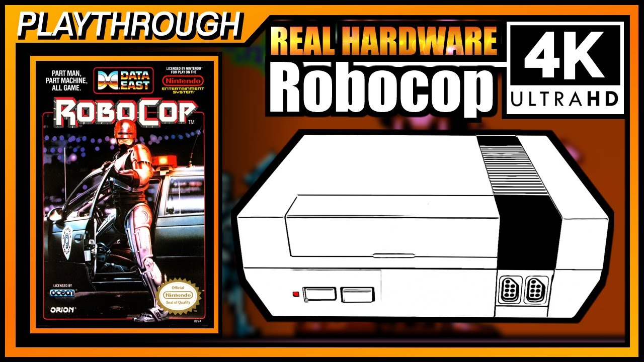 Robocop (1989) | Wranker 4K NES Real Hardware Playthrough | NESRGB