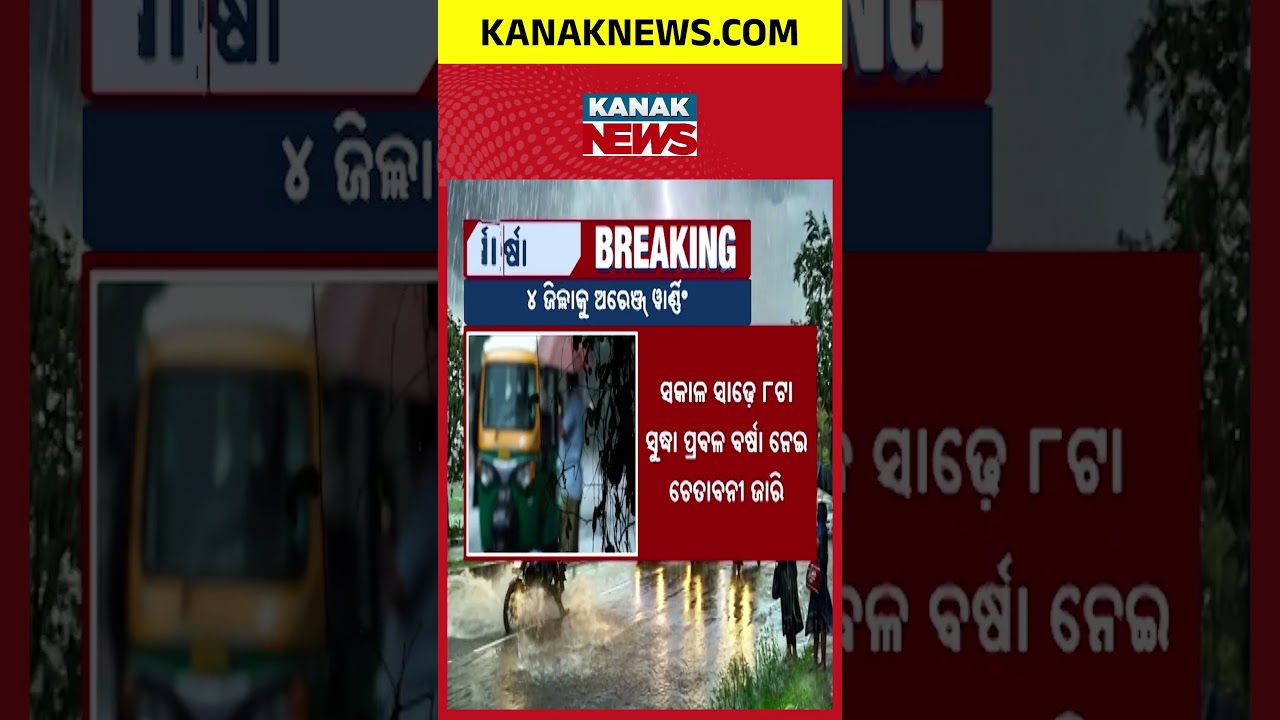 Odisha Rain Alert | 4 Districts Under Orange Warning, 7 Under Yellow Alert