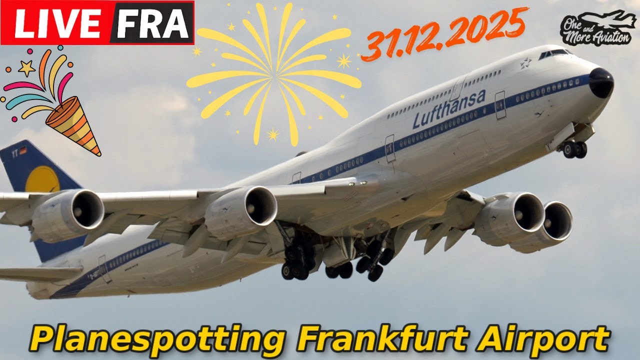 🔴Live Silvester Planespotting Frankfurt Airport🎇 31.12.2025 Guten Rutsch🎊