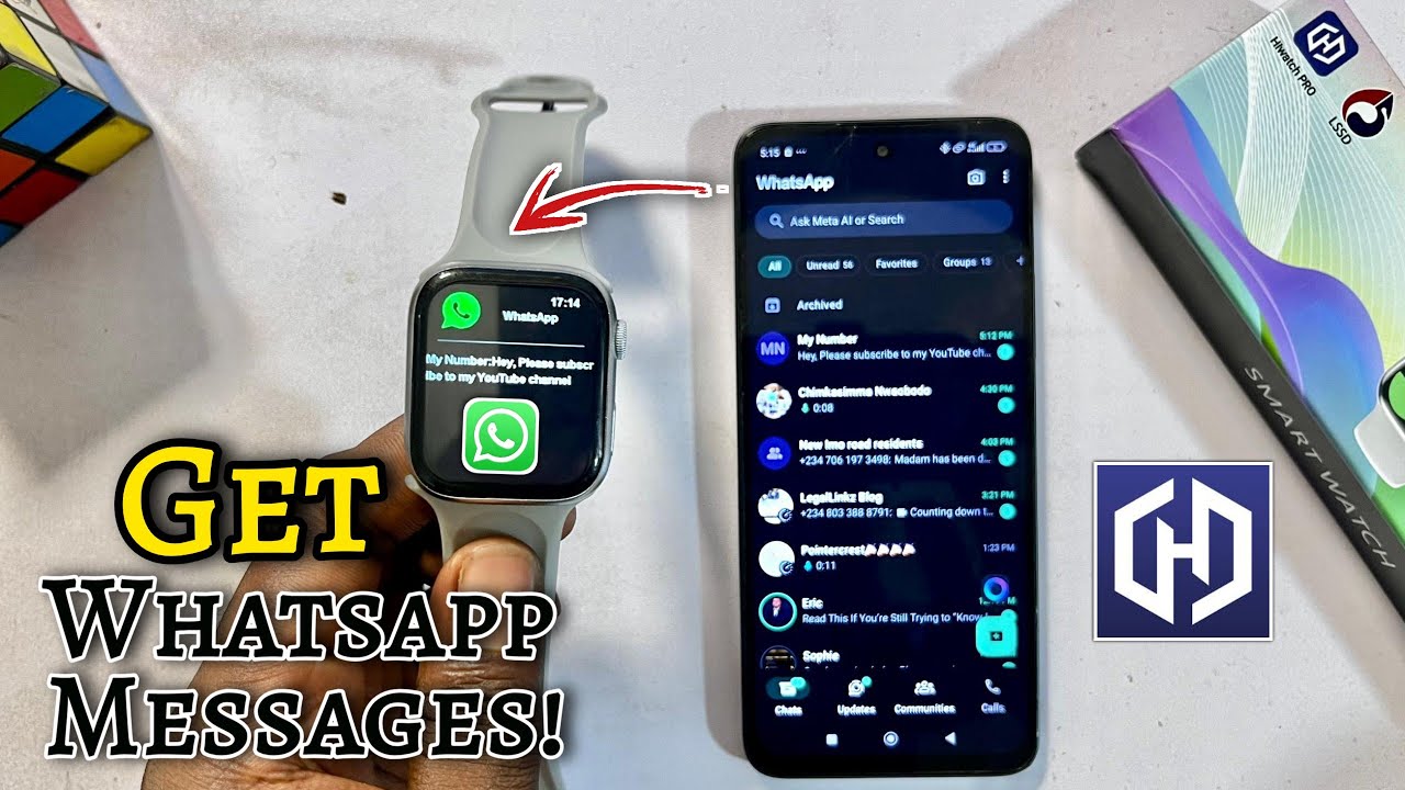 How to Get WhatsApp on HiWatch Pro Smartwatch | WhatsApp Messages in HiWatch Pro Watch