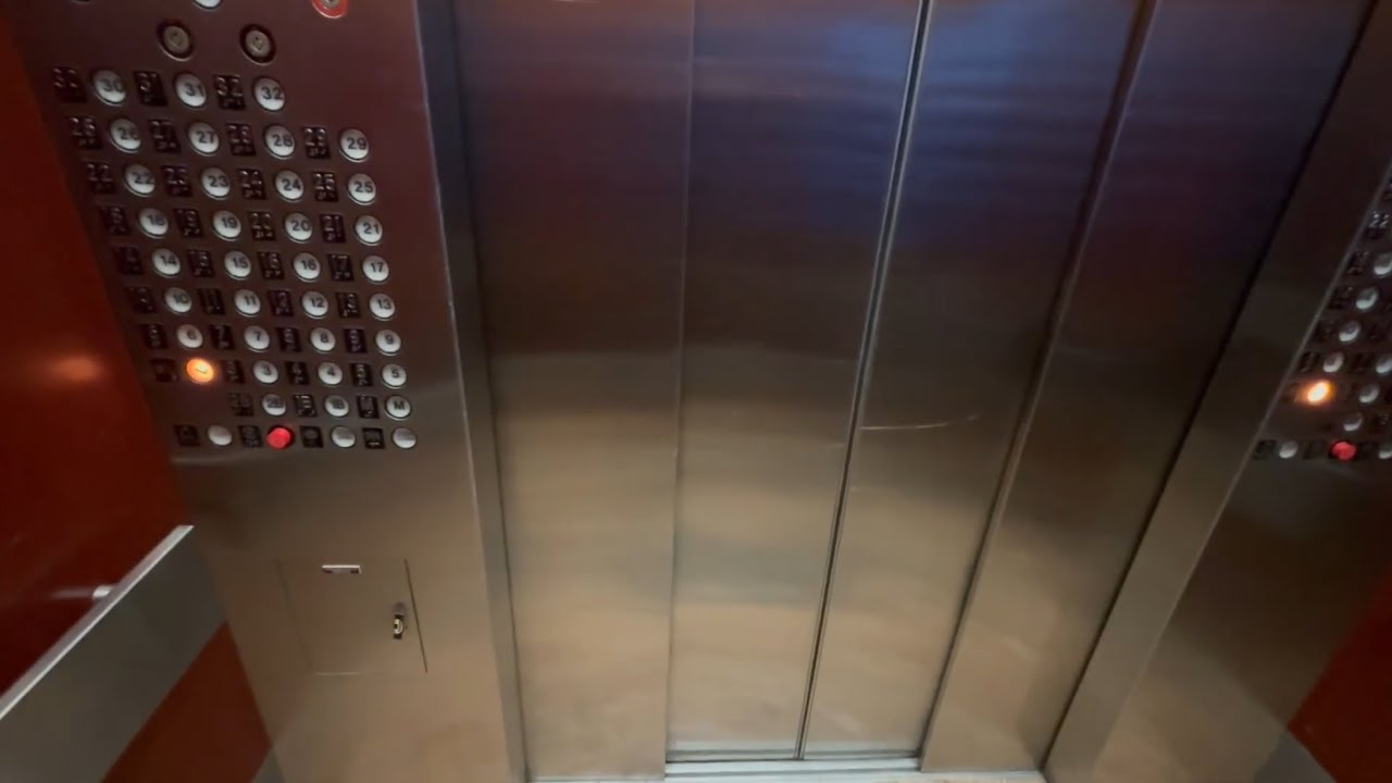 Schindler Traction Elevators at the Guardian Building in Downtown Detroit, MI