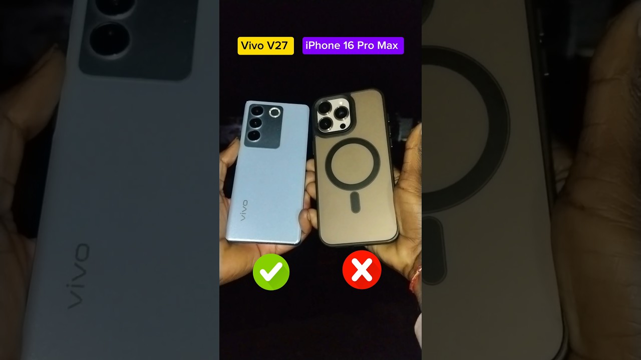 iPhone 16 Pro Max Vs Vivo V27 Camera Comparison Night mode #iphone16promax #vivov27