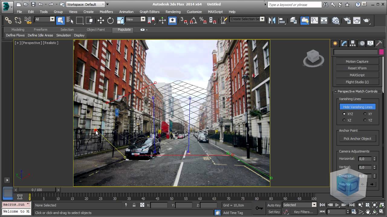 Video corso Autodesk 3ds Max 2014 - Camera Matching con 2D Pan & Zoom