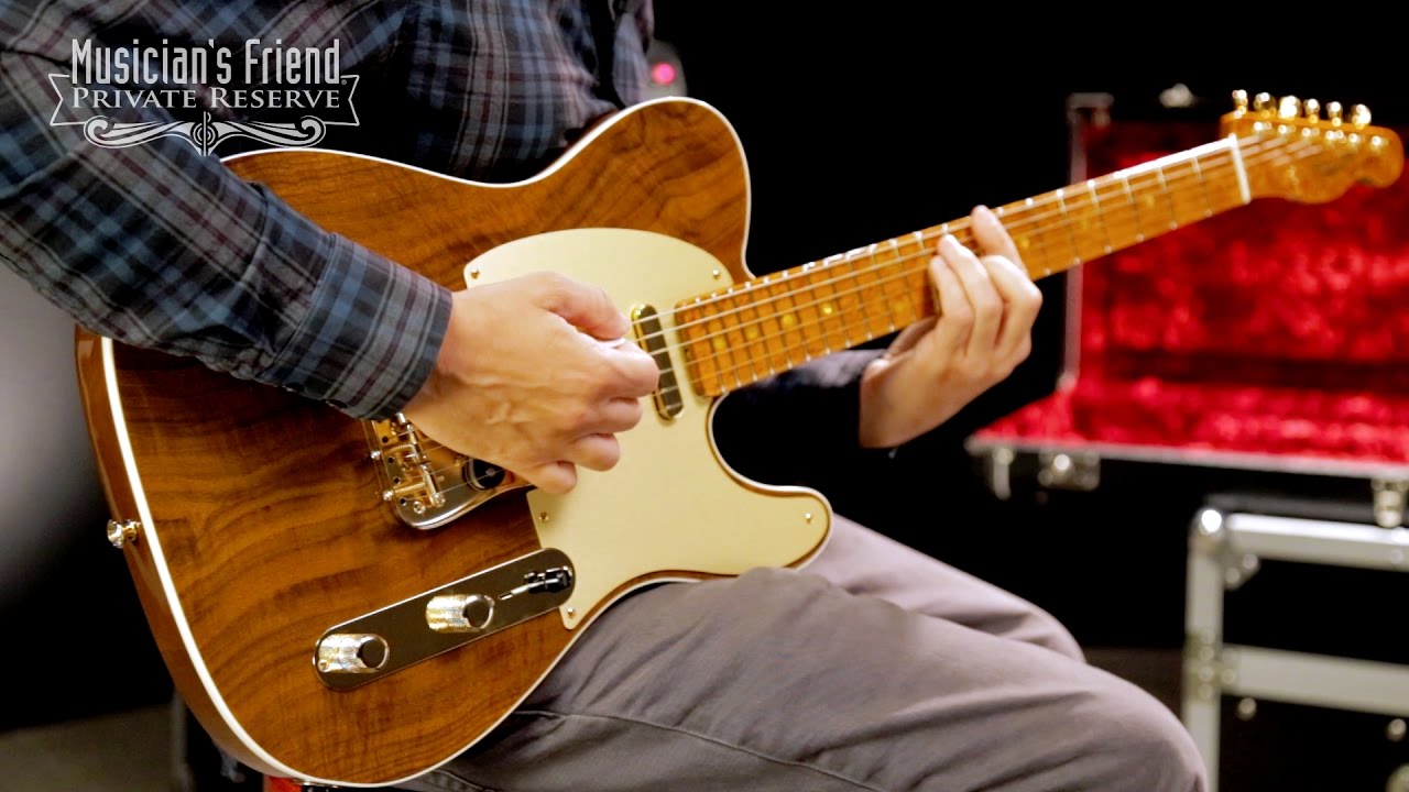 Fender Custom Shop Artisan Roasted Maple Telecaster with Claro Walnut Top Electric Guitar