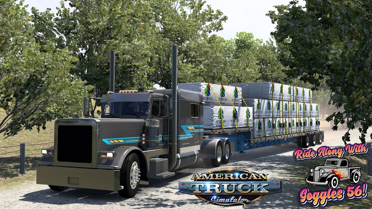 ATS | First Load in 1.59! Pizzster 389 and Wade Step Deck!