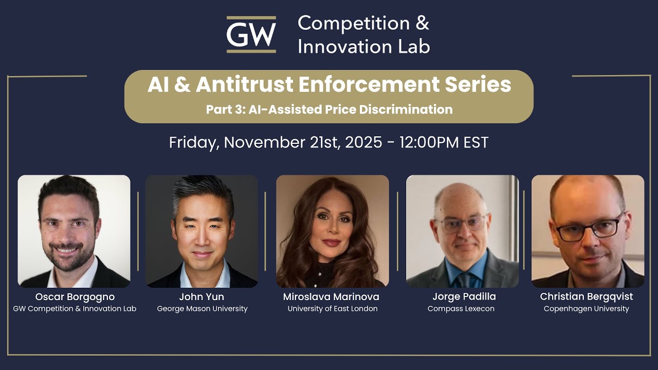 AI & Antitrust Webinar Series Part 3: AI-Assisted Price Discrimination