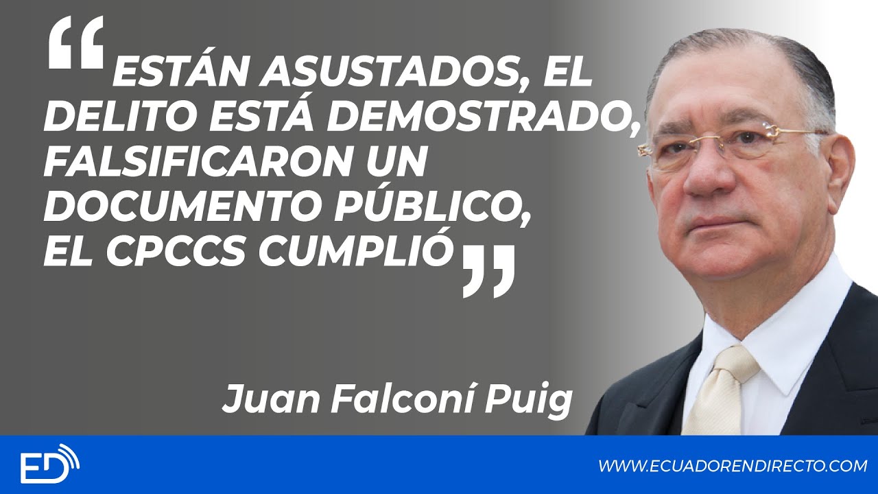 "Están ASUSTADOS, el DELITO está demostrado, FALSIFICARON un DOCUMENTO PÚBLICO, el CPCCS CUMPLIÓ"