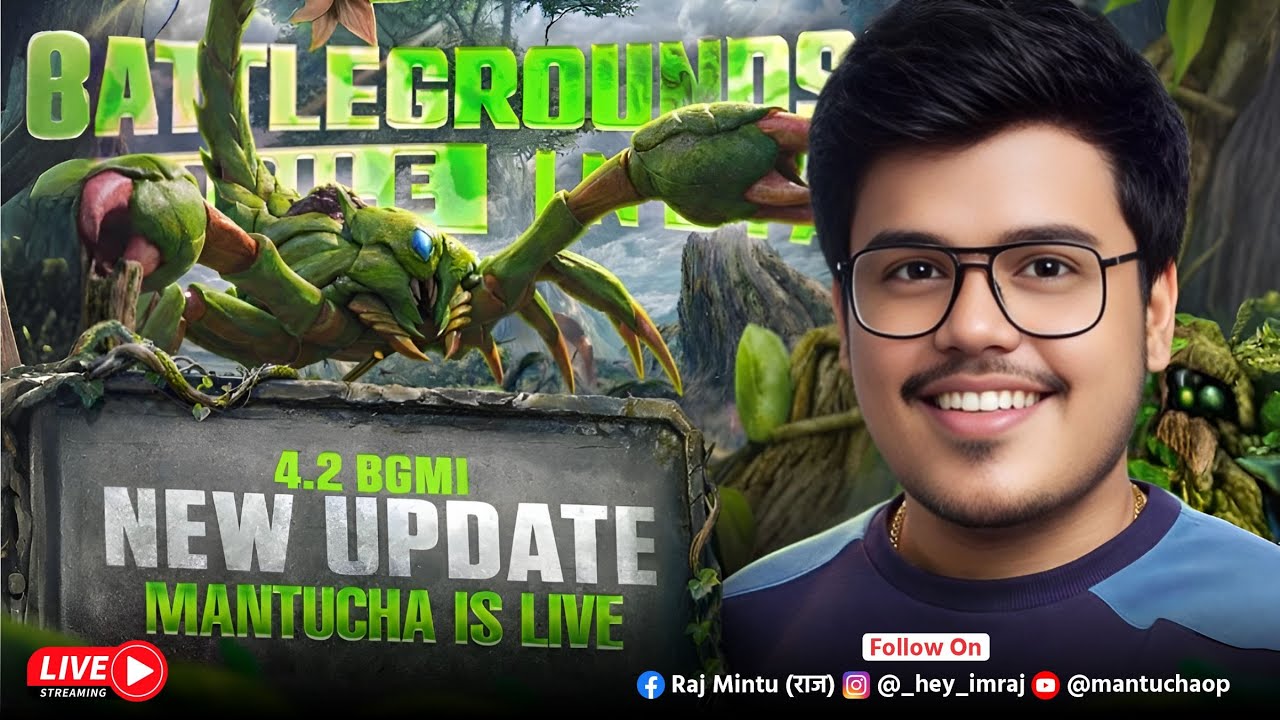 BGMI 4.2 UPDATE LIVE 🔥 | MANTUCHA IS LIVE | NEW FEATURES + GAMEPLAY #youtubelive