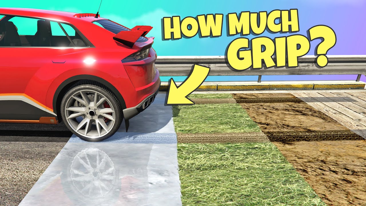 GTA 5 | Which SURFACE has the MOST GRIP?