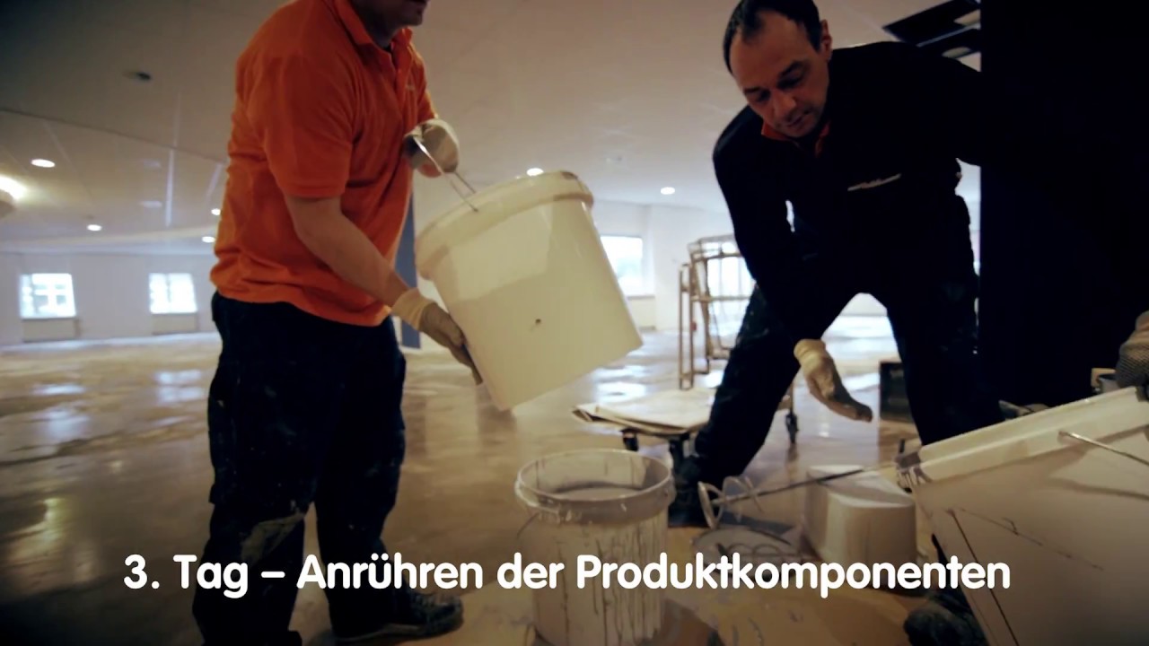 Renovation der Büroräume bei Brand Builders mit Arturo Betonlook-Bodenbeschichtung