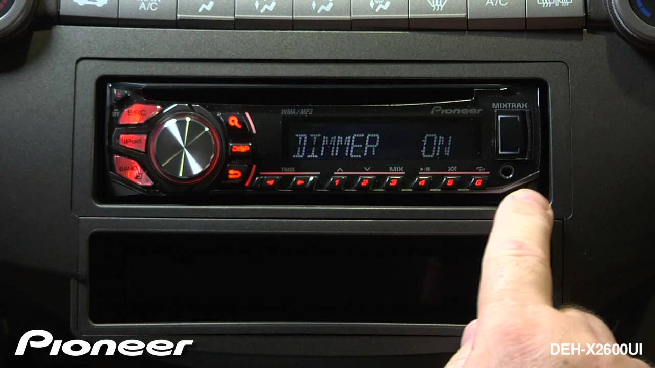 Инструкция по настройке диммера DEH-X2600UI