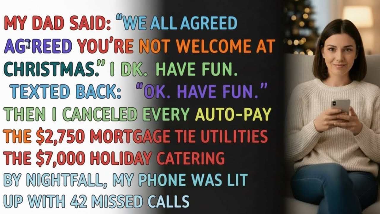My Dad Said, “We All Agreed You’re Not Welcome at Christmas.” I Didn’t Cry. I Texted Back.